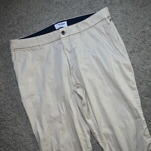 Bird Dogs Boom For Your Boomstick Pants Mens 36x32 Beige Chino Unlined Golf Tech
